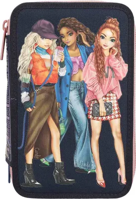 Immagine prodotto di Astuccio Depesche a 3 scomparti TOPModel City Girls blu scuro