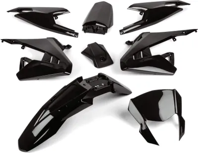 Image de Str8 Kit d'habillage 8 pièces noir pour Aprilia SX à partir de 2018