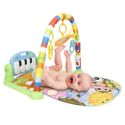 Produktbild von Baby Spielbogen,Spielmatte & Gym mit Musik Krabbeldecke,Baby Spieldecke für Babys
