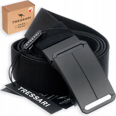 Obrázek produktu pro Tressari Pánský opasek s automatickou sponou Visclavara černá One size