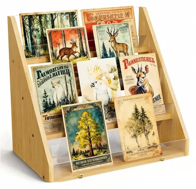 Productafbeelding van 4-laags Postcard Stand van Bamboe