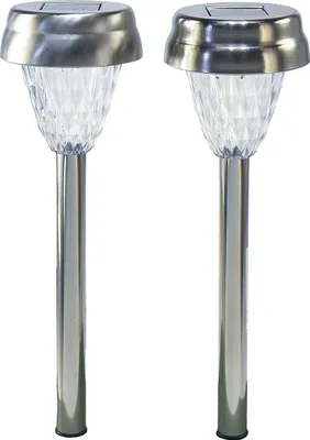 Obrázek produktu pro LED zahradní světla Solární časovač Venkovní světlo Teplá bílá H35cm Sada 4 ks