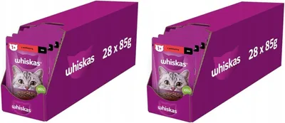 Produktbild von Whiskas Adult z wołowiną - mokra karma dla kota w saszetce - 85 g