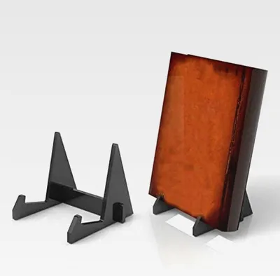 Produktbild von Leseständer Buchständer Kochbuchhalter Buchstütz Acryl Bücherständer Rezeptbuchständer Book Stand für Lesen Küche und Büro Schwarz