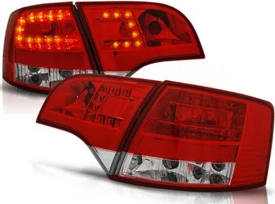 Immagine prodotto di Fari posteriori a LED compatibili con Audi A4 B7 (8E) Avant, anno di produzione 2004-2008, colore rosso/cromati