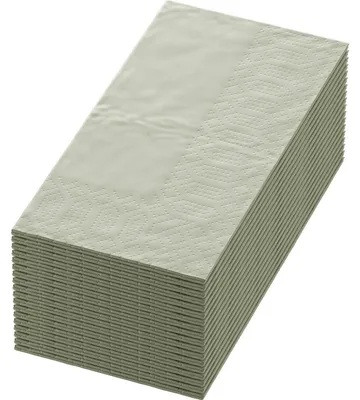 Produktbild von Duni Tissue Servietten 33 x 33cm Pistaziengrün 3 lagig 1/8 Buchfalz 250 Stück