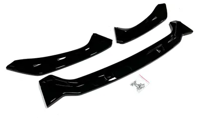 Image de Spoiler de pare-chocs avant, matériau ABS durable, installation facile, noir