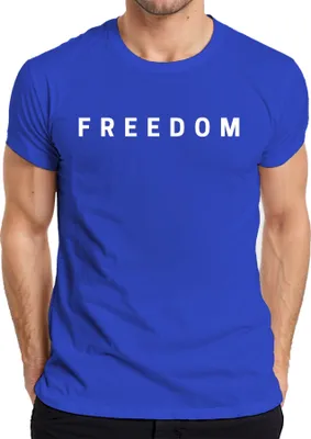 Obrázek produktu pro Freedom Charlie Kirk RIP Conservative Republican Turning Point Pánské tričko, modrá, M