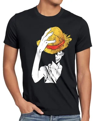 Produktbild von style3 Ruffys Straw Hat Herren T-Shirt strohhut anime manga japan