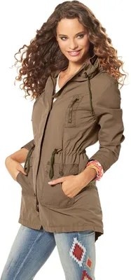 Produktbild von Parka Jacke Übergangsjacke "Flashlight Camelfarben" Gr.32