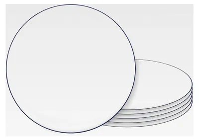 Produktbild von Frühstücksteller-Set Compact Blaurand 6-teilig