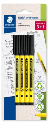 Image de Stylo fin STAEDTLER® 307-3 BK4 Noris, lot de 4, noir