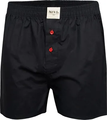 Produktbild von Phil & Co. Berlin Herren Boxer 3-Pack Uni - schwarz - Größe L