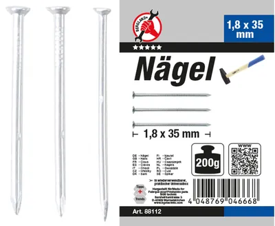 Zdjęcie produktu dla BGS technic Nail Assortment, 226 mm, 226 g