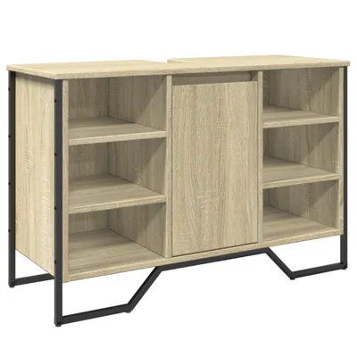 Image de vidaXL Armoire sous lavabo chêne Sonoma 91x35x60 cm Bois composite