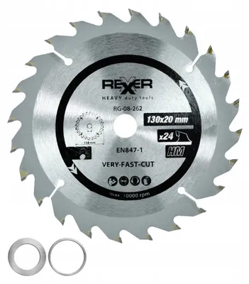 Produktbild von REXXER FAST-CUT Kreissägeblatt HM Holz 130x20mm 24 Zähne