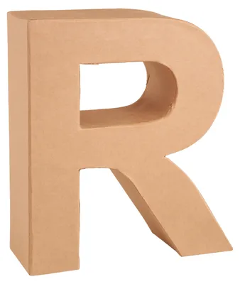 Immagine prodotto di Cartone Glorex lettera R 17,5 x 5,5 cm
