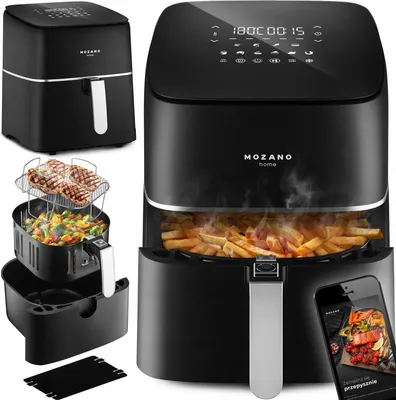 Produktbild von Fettfreie Luftfriteuse 8L 1700W Lcd 12 Programme Mozano Xxl