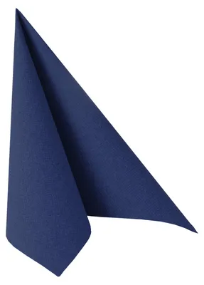 Image de 20 serviettes "ROYAL Collection" 1/4 de pli 40 cm x 40 cm bleu foncé