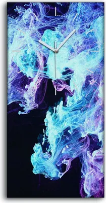 Produktbild von Wandbild Leinwand Bilder mit Uhr Geräuschlos Kunstdruck 30x60 Abstrakte Kunst - weiße Hände