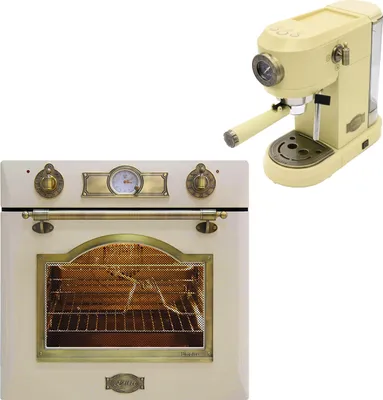 Produktbild von Exklusiver Einbau Backofen 60cm EH 6355 ElfEm+Kaffeemaschine Kaiser KA 2005 ElfEm EMPIRE