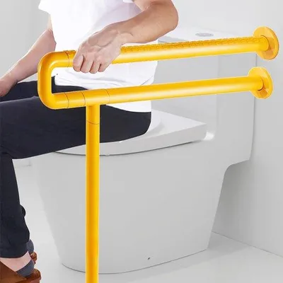 Produktbild von Famanu Haltegriffe für das Badezimmer - Wandmontierte rutschfeste WC-Sicherheitsgriffe mit Bein - Belastbarkeit bis 150 kg