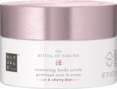 Zdjęcie produktu dla Rituals The Ritual of Sakura 8719134161328, Peeling do ciała, Kobiety, Skóra sucha, Łuszczenie się, Odżywiający, Wygładzający, Zmiękczający, Słoik, Kwiat Wiśni, Kwiatowy