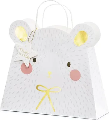 Produktbild von Geschenktüte Eisbär, Mix, 31.5x27x10cm