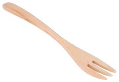 Produktbild von Holzgabel, wiederverwendbares Nudelgeschirr mit langem Griff für Picknick, Grillen, Reisen, Camping