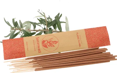 Produktbild von Saraswati Räucherstäbchen, Balinesische Räucherstäbchen - Ylang Ylang, 25*5*0,5 cm, Räucherstäbchen aus Bali
