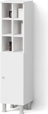 Immagine prodotto di Mobiletto bagno Livinity Fucino Bianco 30 x 130.6 cm porta grande, Model 52575