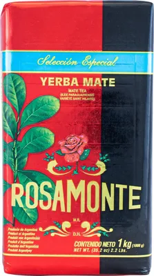 Produktbild von Rosamonte Mate Tee Seleccion Especial 1kg - die Reifezeit beträgt 12 bis 24 Monate | Detox und Energie Getränk