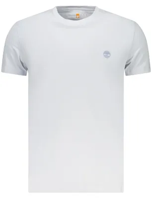 Immagine prodotto di T-shirt da uomo a maniche corte blu - Vestibilità slim con scollo rotondo e ricamo