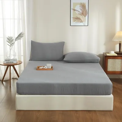 Obrázok produktu pre Elastické plachty z 100% bavlny, farba: sivá