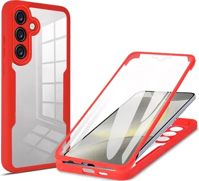 Immagine prodotto di Custodia per Samsung Galaxy A55 - Cover integrale Phonesta Slim Protect 360 Case con protezione schermo - Rosso