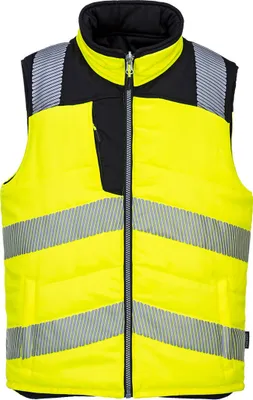 Produktbild von Portwest PW374 PW3 Warnschutz gefütterte Weste, wendbar Yellow/Black Gr. XXL