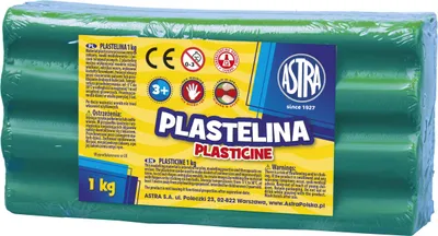 Obrázok produktu pre Plastelína 1kg Astra zelená
