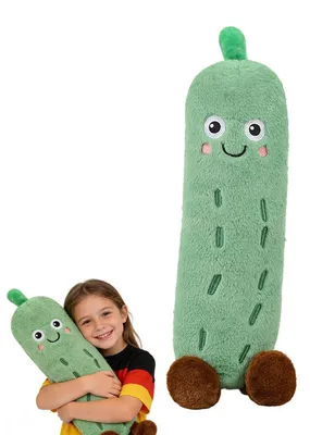 Image de Peluche en forme de concombre, 28 cm, très douce, coussin décoratif, cadeau