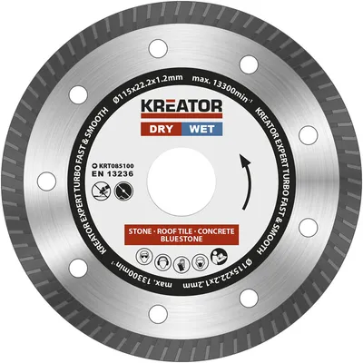 Produktbild von Diamant Trennscheibe ø 115 x 22,2 x 1,2 mm Trocken Nass Beton Stein Marmor - 115 mm