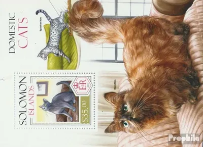 Produktbild von Briefmarken Salomoninseln 2014 Mi Block 247 (kompl. Ausg.) postfrisch Katzen