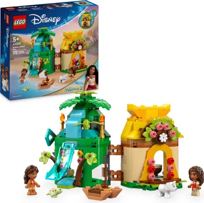 Produktbild von LEGO ǀ Disney Vaianas Inselspaß, Bauset für Kinder, die gern fantasievoll spielen, baubares Modell eines Spielzeughauses, Prinzessinnen Spielzeug, Geschenk für Mädchen und Jungen ab 5 Jahren 43260