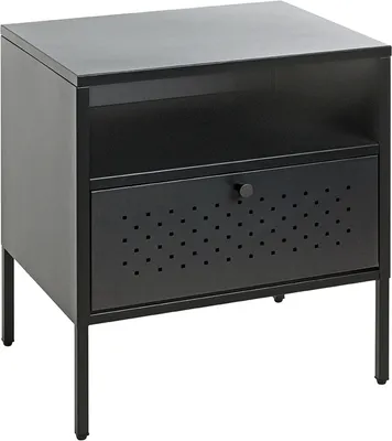 Produktbild von Nachtkonsole >52549< in schwarz, Metall - 45x50x35cm (BxHxT)
