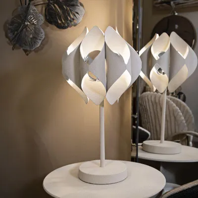Obrázek produktu pro Stolní lampa z krémového kovu ø 28x57 cm