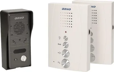 Immagine prodotto di Set citofonico ELUVIO INTERCOM ORNO OR-DOM-RE-920/W, senza microtelefono, bianco, cartongesso