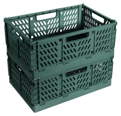 Productafbeelding van Solidchoice - Set van 2 Vouwbare Opbergdozen voor Thuis en Kantoor