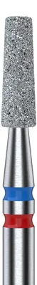 Produktbild von Staleks | Diamantfräser Duo Kegel - Rot-blau - 2,5 / 8 Mm - Professionell - Maniküre