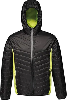 Produktbild von Herren Lake Placid Insulated Jacket - Farbe: Black/Lime Zest - Größe: L