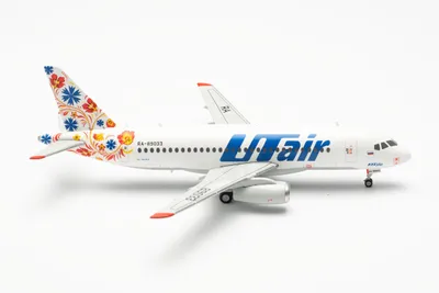 Flugzeugmodell Sukhoi Superjet 100, 1:200, Metall, UTair Express