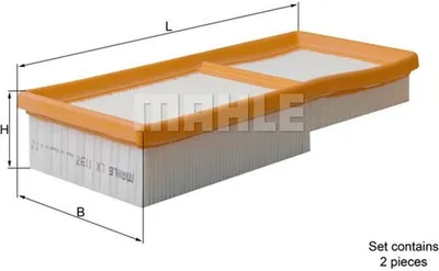 Produktbild von Luftfilter MAHLE LX 1137/S passend für MERCEDES-BENZ SLK (R170) Filtereinsatz