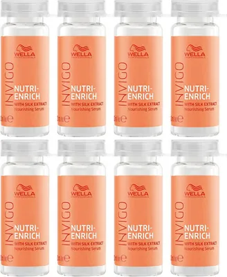 Produktbild von Wella Professionals Invigo Nutri-Enrich Nourishing Serum Stärkungspflege für trockenes und geschädigtes Haar 8 x 10 ml
